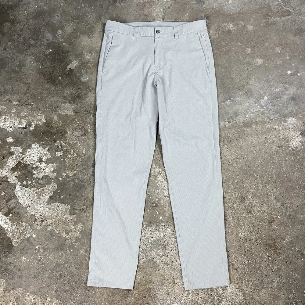 Lululemon Commission Pants Men's Size 32 Gray Ventlight Outdoor Athletic Wear